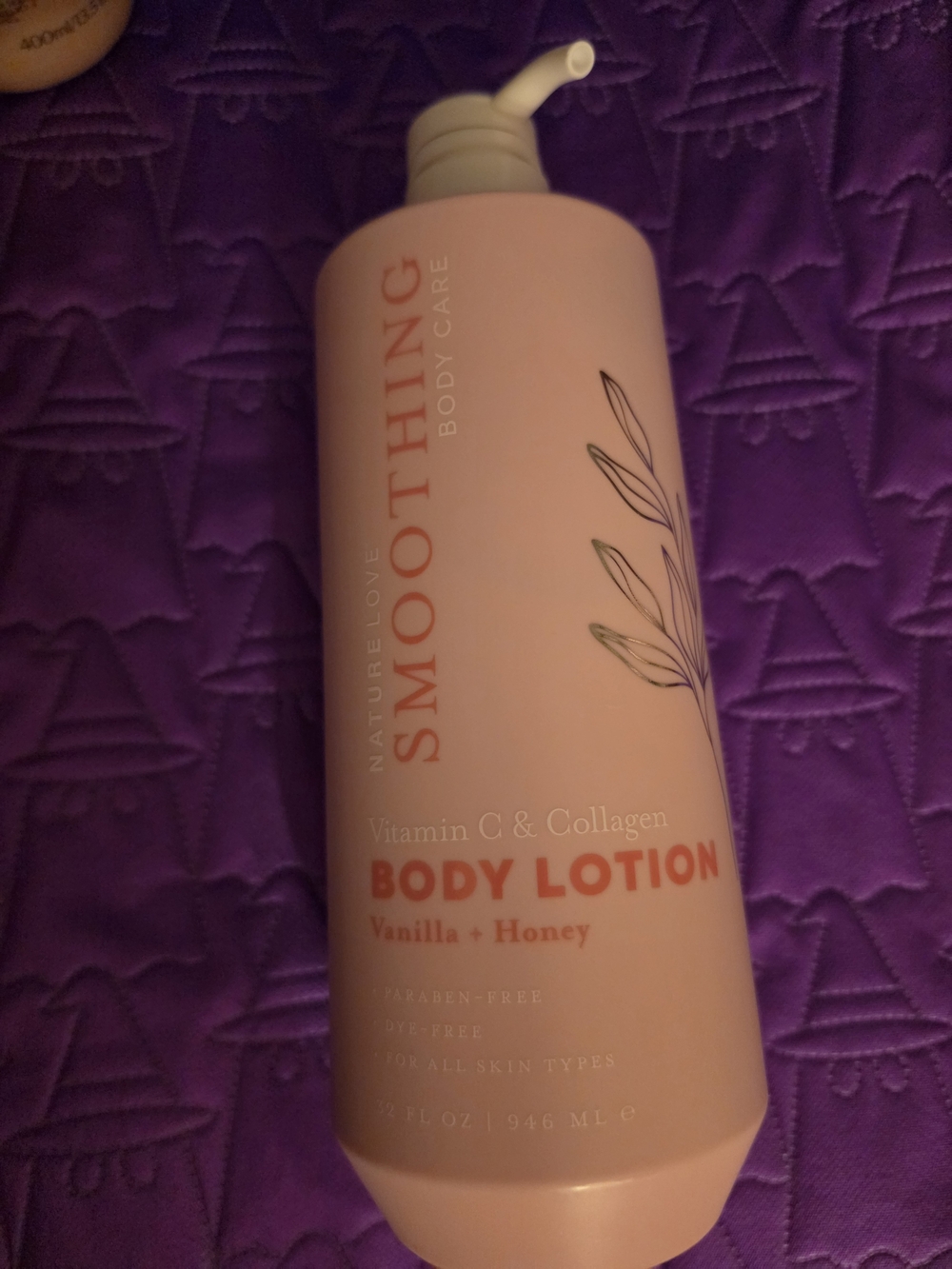 Nature Love Vitamin C & Collagen Smoothing Body Lotion Vanilla + Honey 32 oz NEW